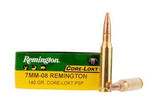 Remington 140gr CoreLokt PSP 7mm--08 ammunition, box of 20 rounds